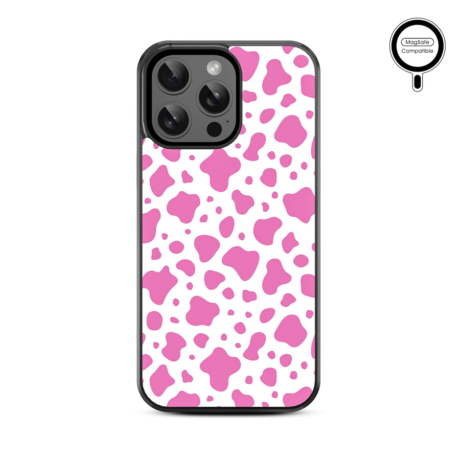 MyBat Design Lab Series MagSafe Case for Apple iPhone 15 Pro Max (6.7) - Pink Cow Print - MIP15PMCSLESMSM015-3.jpg