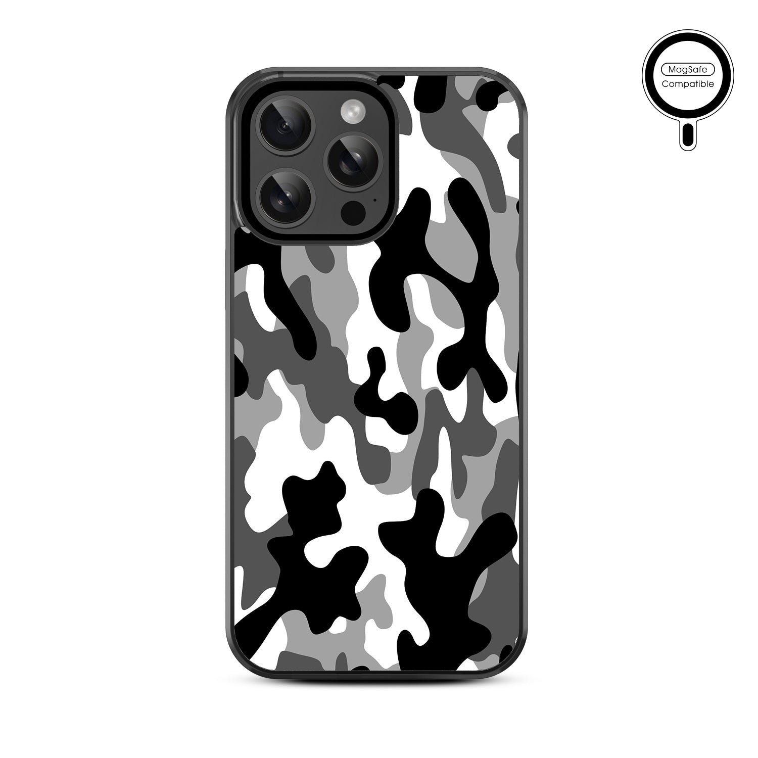 MyBat Design Lab Series MagSafe Case for Apple iPhone 15 Pro Max (6.7) - Black & White Camouflage - MIP15PMCSLESMSM122-3.jpg