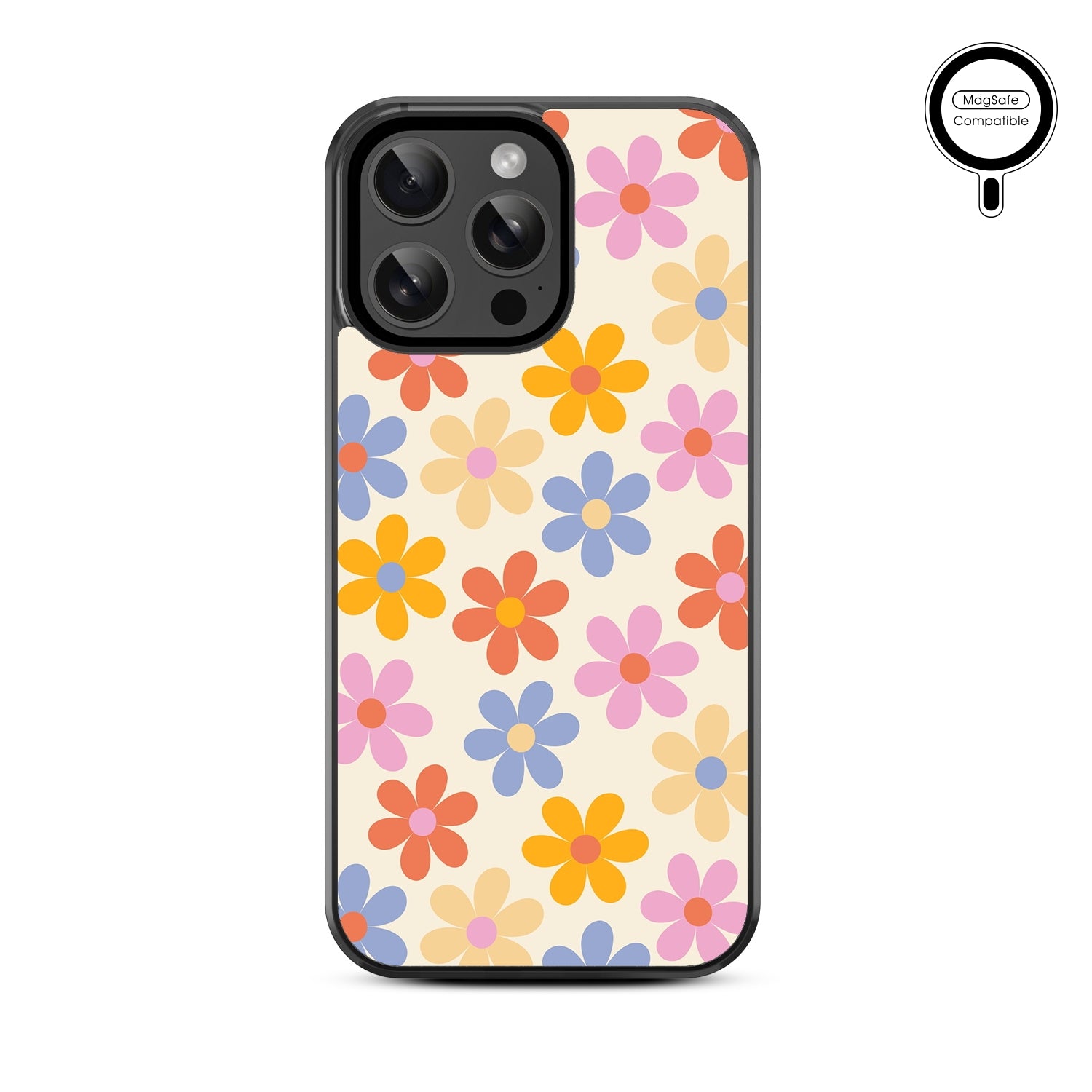 MyBat Design Lab Series MagSafe Case for Apple iPhone 15 Pro Max (6.7) - Retro Daisies - MIP15PMCSLESMSM137-3.jpg