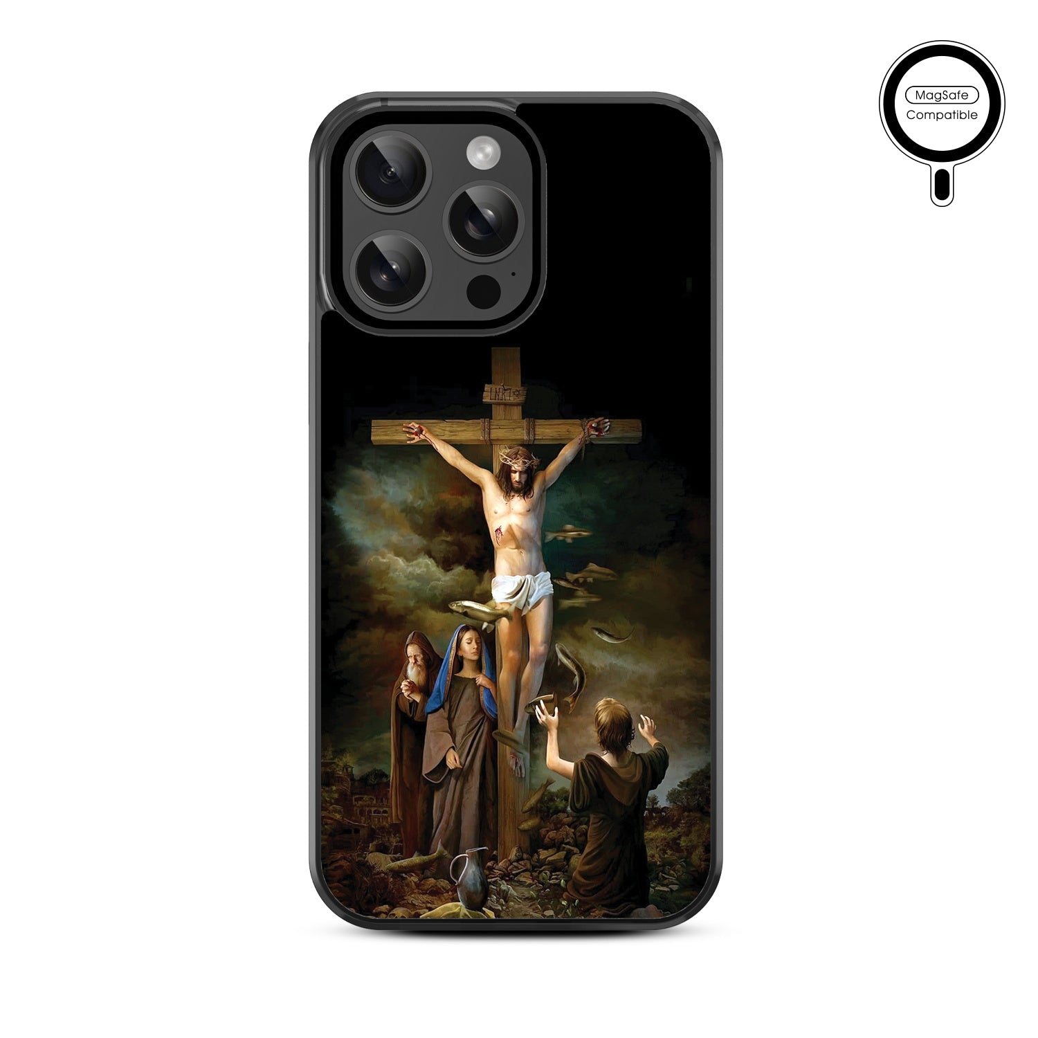 MyBat Design Lab Series MagSafe Case for Apple iPhone 15 Pro Max (6.7) - Jesus on the Cross - MIP15PMCSLESMSM197-3.jpg