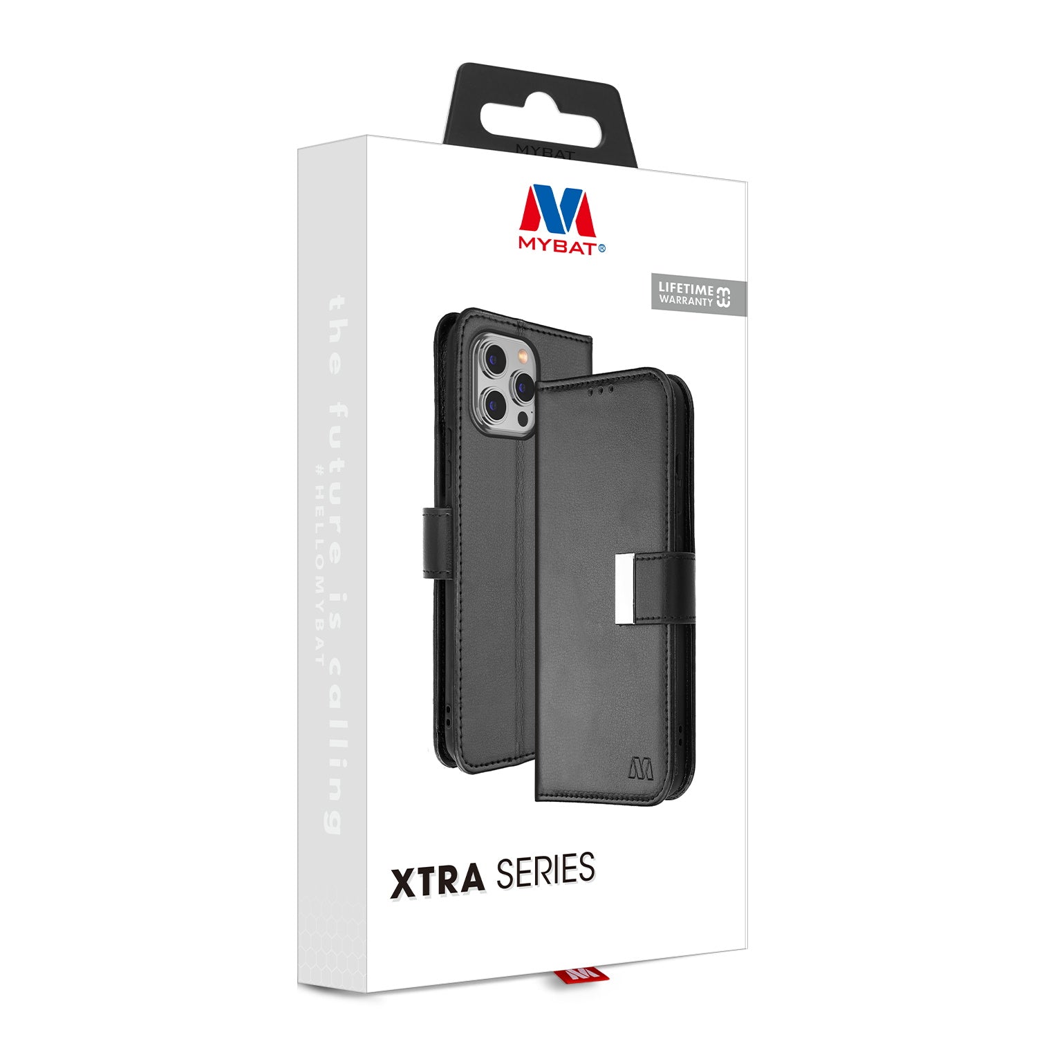 MyBat MyJacket Wallet Xtra Series for Apple iPhone 15 Pro Max - Black / Black - MIP15PMPCMJG031-7.jpg