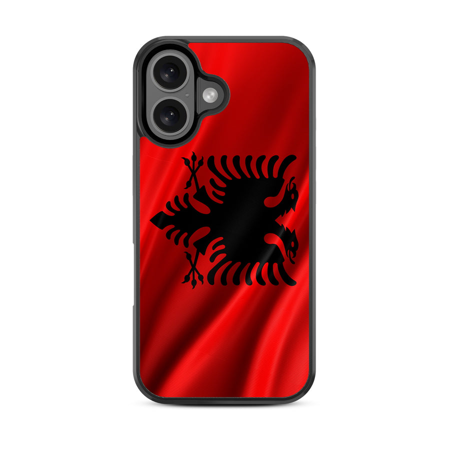MyBat Design Lab Series Case for Apple iPhone 16 - Albania Flag - MIP16CSLESM140-3.jpg