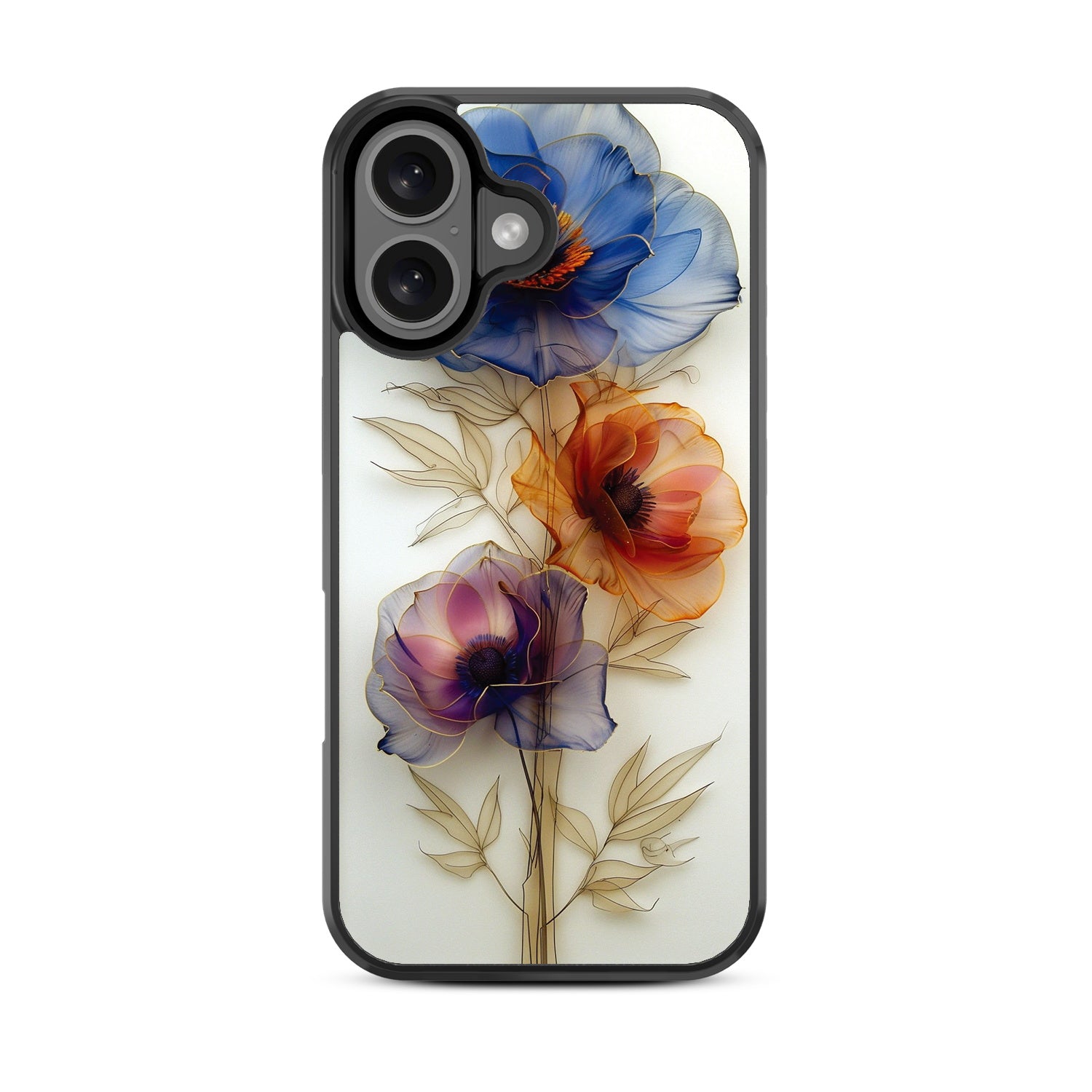 MyBat Design Lab Series Case for Apple iPhone 16 - Pressed Flowers - MIP16CSLESM185-3.jpg