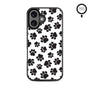MyBat Design Lab Series MagSafe Case for Apple iPhone 16 - Black Paw Prints - MIP16CSLESMSM002-3.jpg