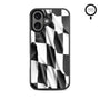 MyBat Design Lab Series MagSafe Case for Apple iPhone 16 - Racing Flag - MIP16CSLESMSM040-3.jpg