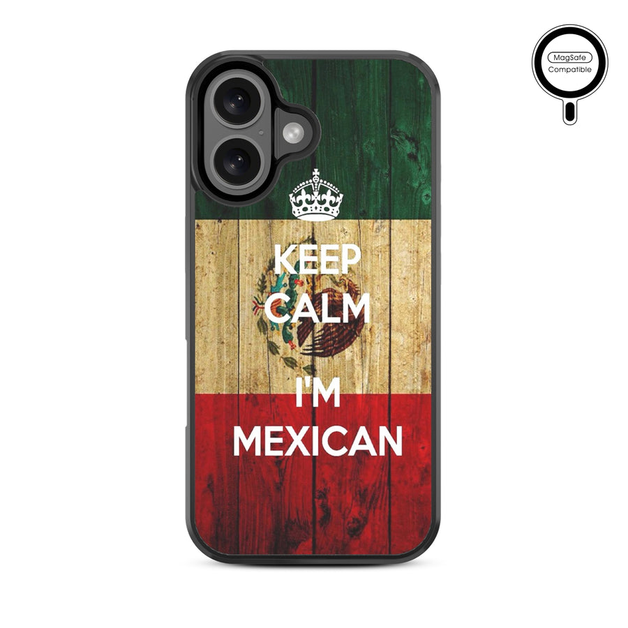 MyBat Design Lab Series MagSafe Case for Apple iPhone 16 - Keep Calm, I'm Mexican - MIP16CSLESMSM051-3.jpg
