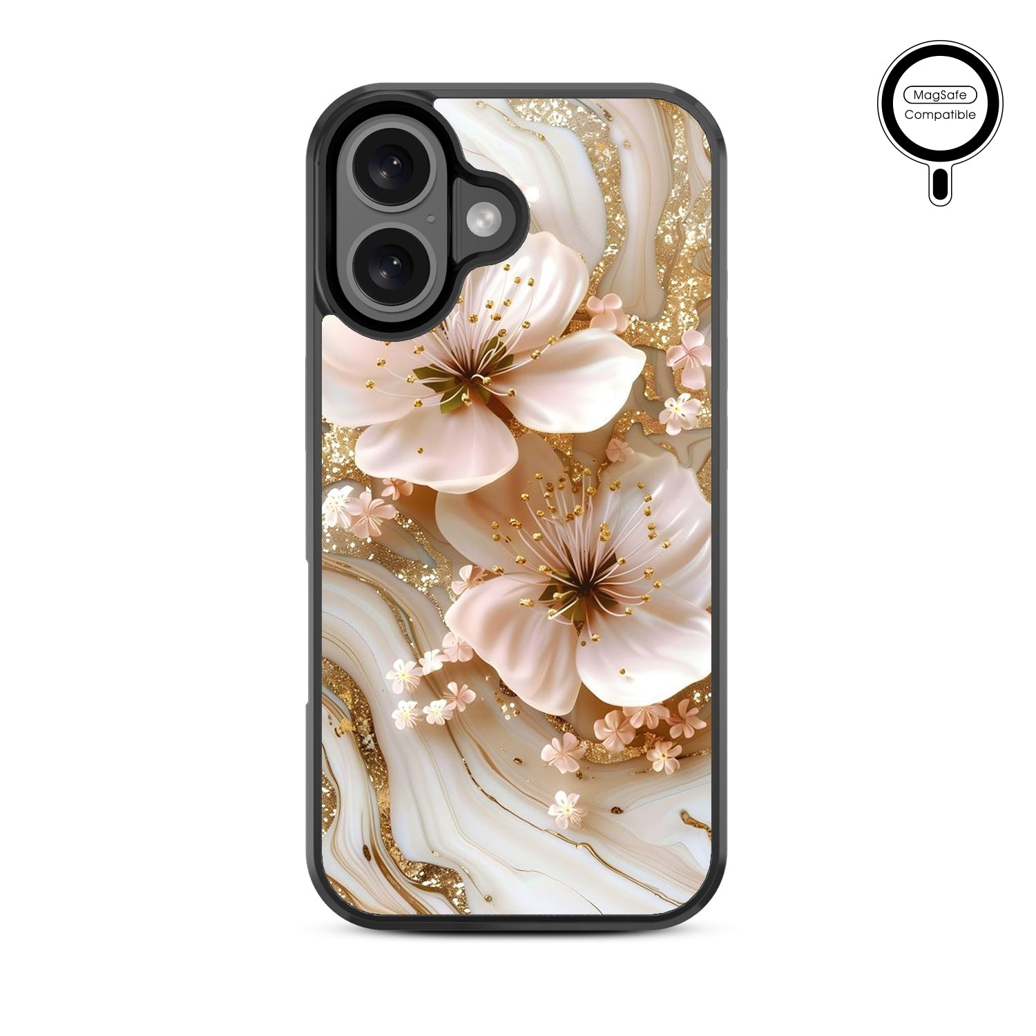 MyBat Design Lab Series MagSafe Case for Apple iPhone 16 - Golden Petal Glow - MIP16CSLESMSM186-3.jpg