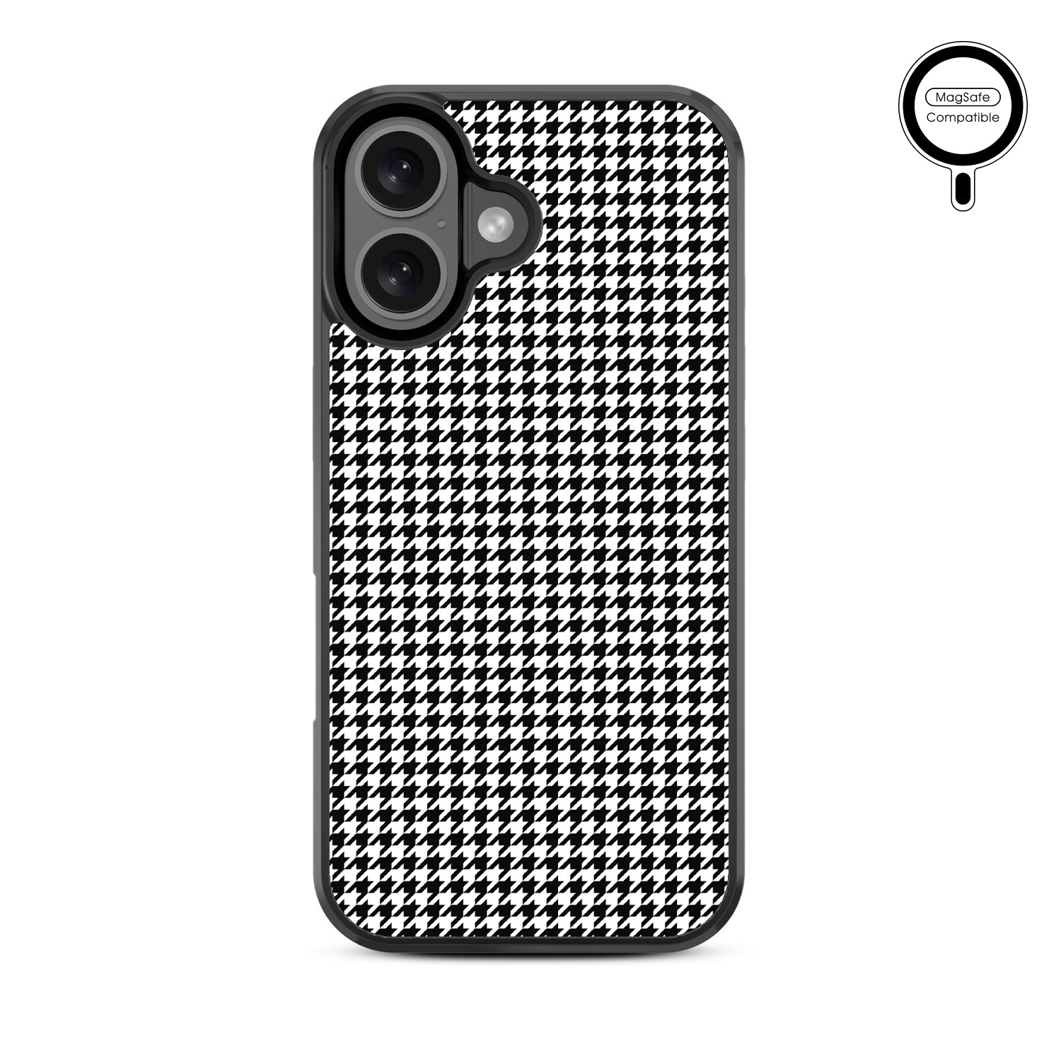 MyBat Design Lab Series MagSafe Case for Apple iPhone 16 - Classic Houndstooth - MIP16CSLESMSM215-3.jpg