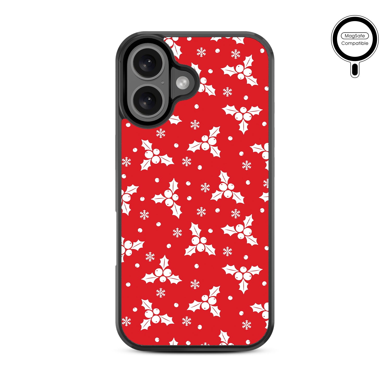 MyBat Design Lab Series MagSafe Case for Apple iPhone 16 - Merry Mistletoe - MIP16CSLESMSM290-3.jpg