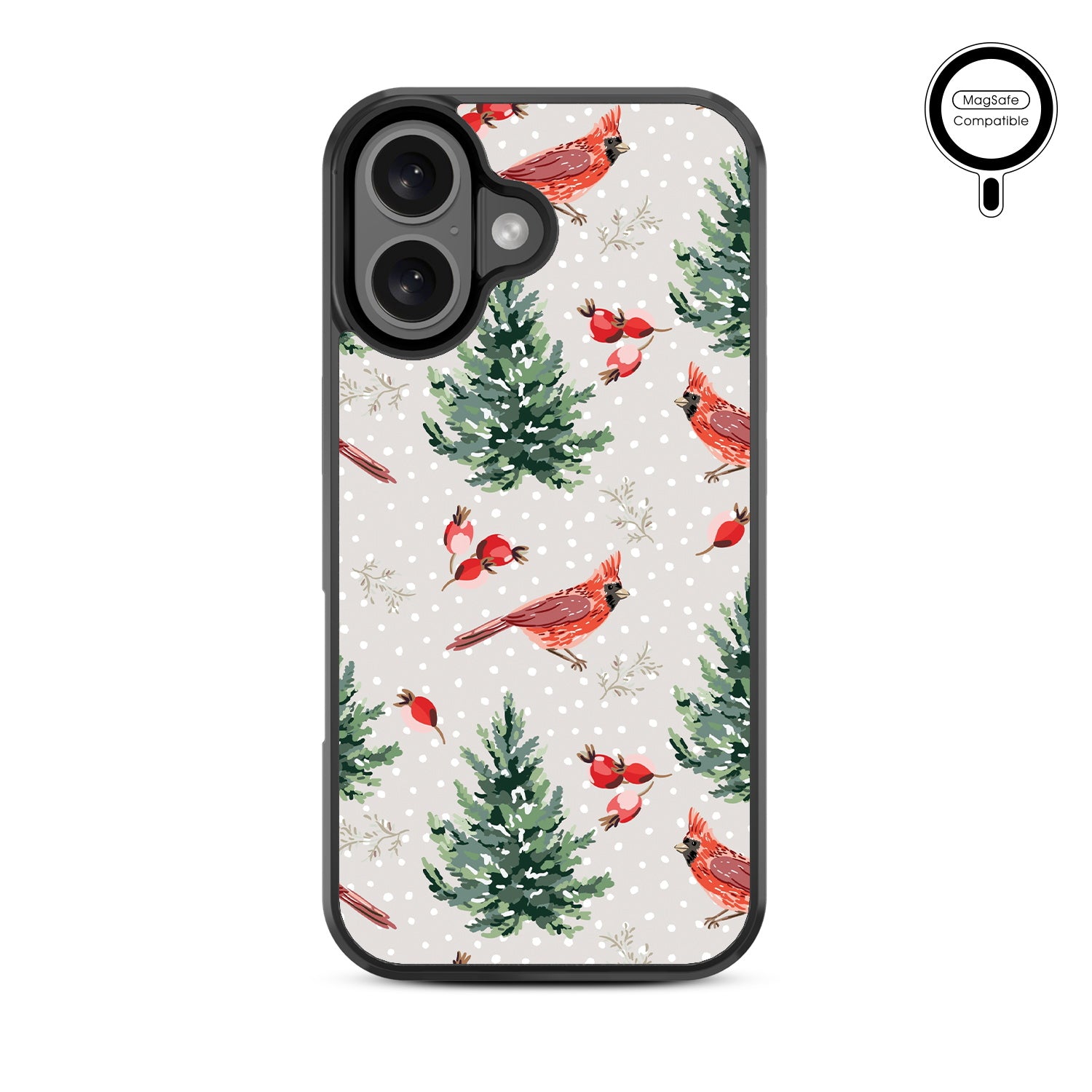 MyBat Design Lab Series MagSafe Case for Apple iPhone 16 - Winter Cardinals - MIP16CSLESMSM298-3.jpg