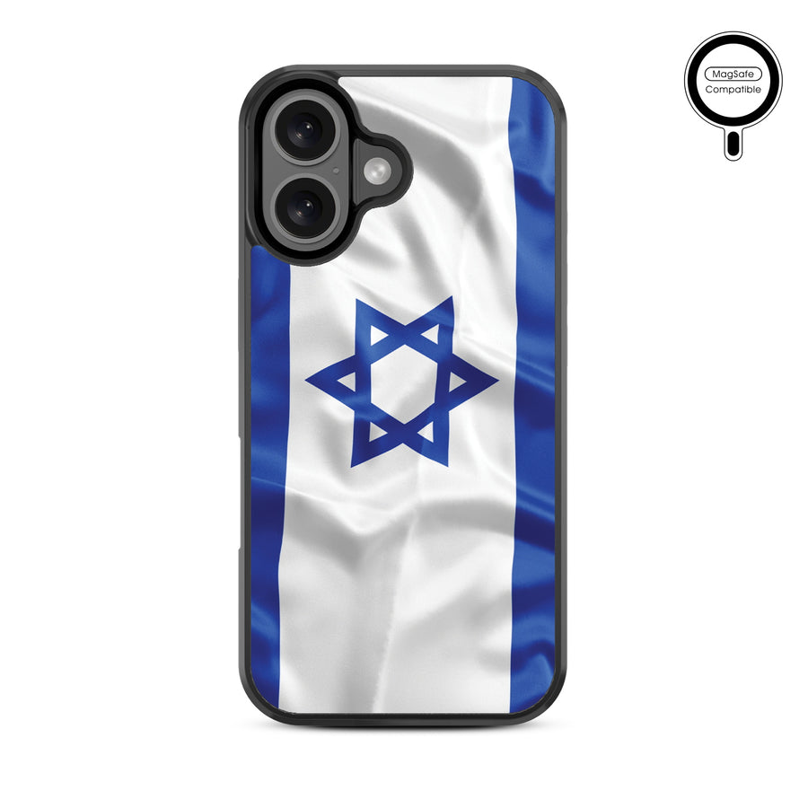 MyBat Design Lab Series MagSafe Case for Apple iPhone 16 - Israel Flag - MIP16CSLESMSM308-3.jpg