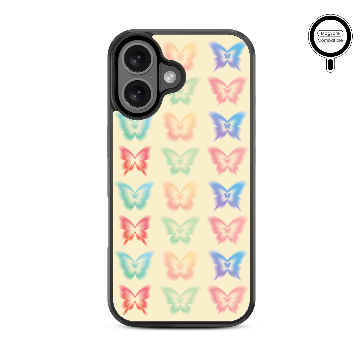 MyBat Design Lab Series MagSafe Case for Apple iPhone 16 - Technicolor Butterflies - MIP16CSLESMSM487-3.jpg