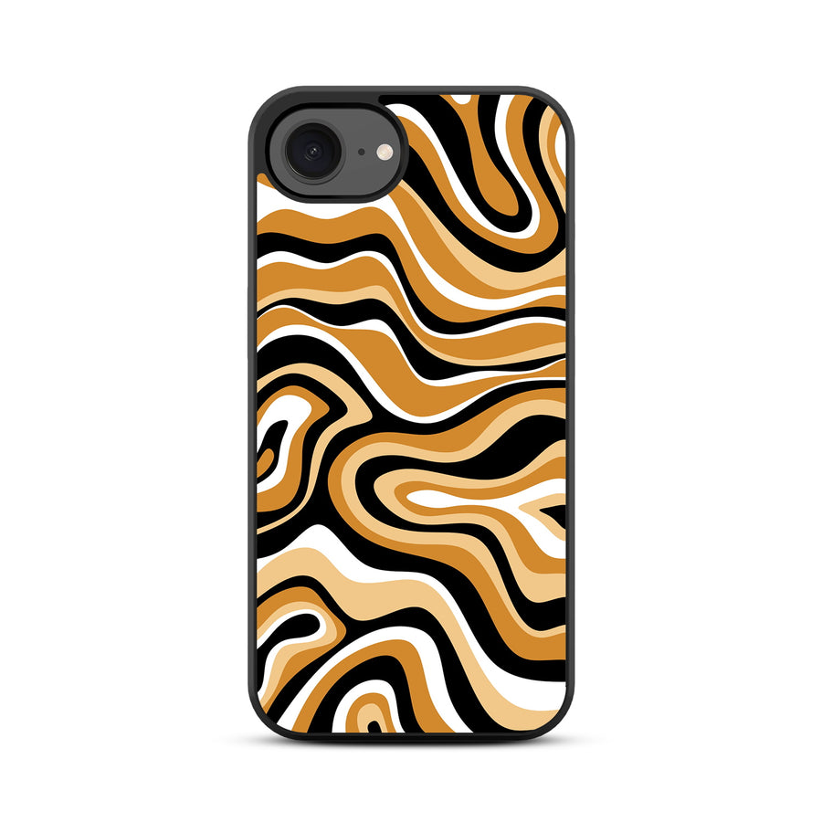 MyBat Design Lab Series Case for Apple iPhone 17e / 16e - Groovy Golden Swirls - MIP16ECSLESM093-3.jpg