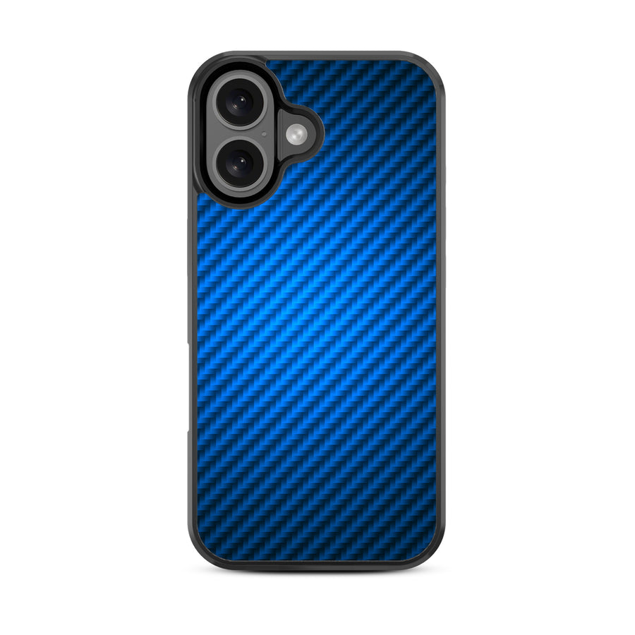 MyBat Design Lab Series Case for Apple iPhone 16 Plus - Blue Carbon Fiber - MIP16MCSLESM084-3.jpg