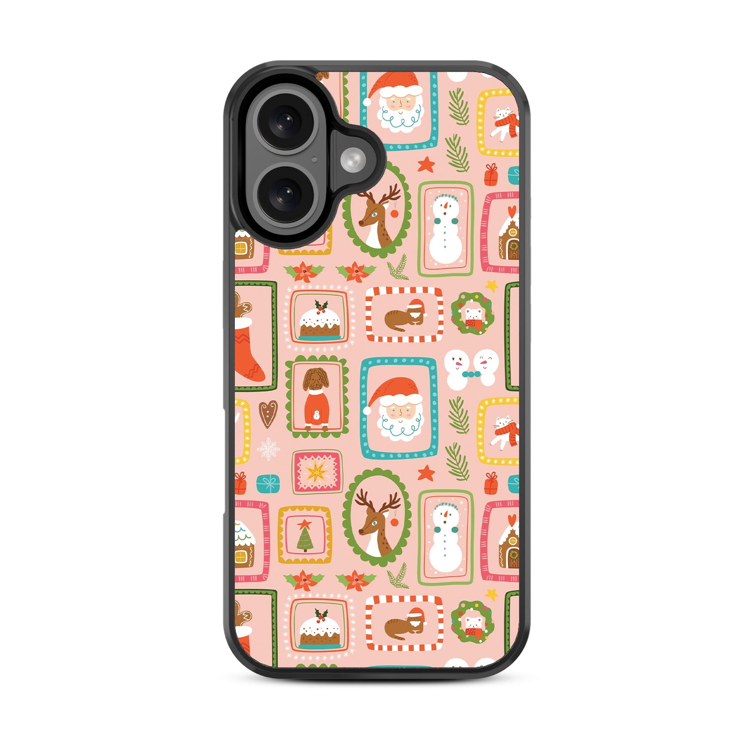MyBat Design Lab Series Case for Apple iPhone 16 Plus - Holiday Stamps - MIP16MCSLESM297-3.jpg