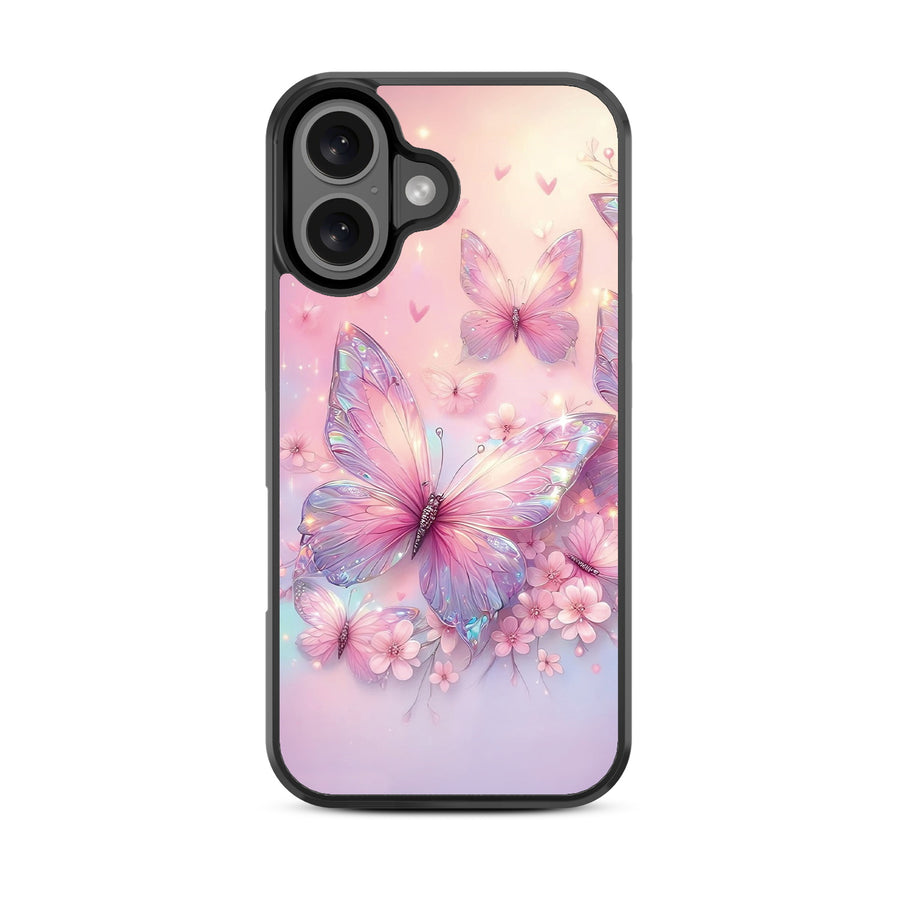 MyBat Design Lab Series Case for Apple iPhone 16 Plus - Pink Butterflies - MIP16MCSLESM361-3.jpg