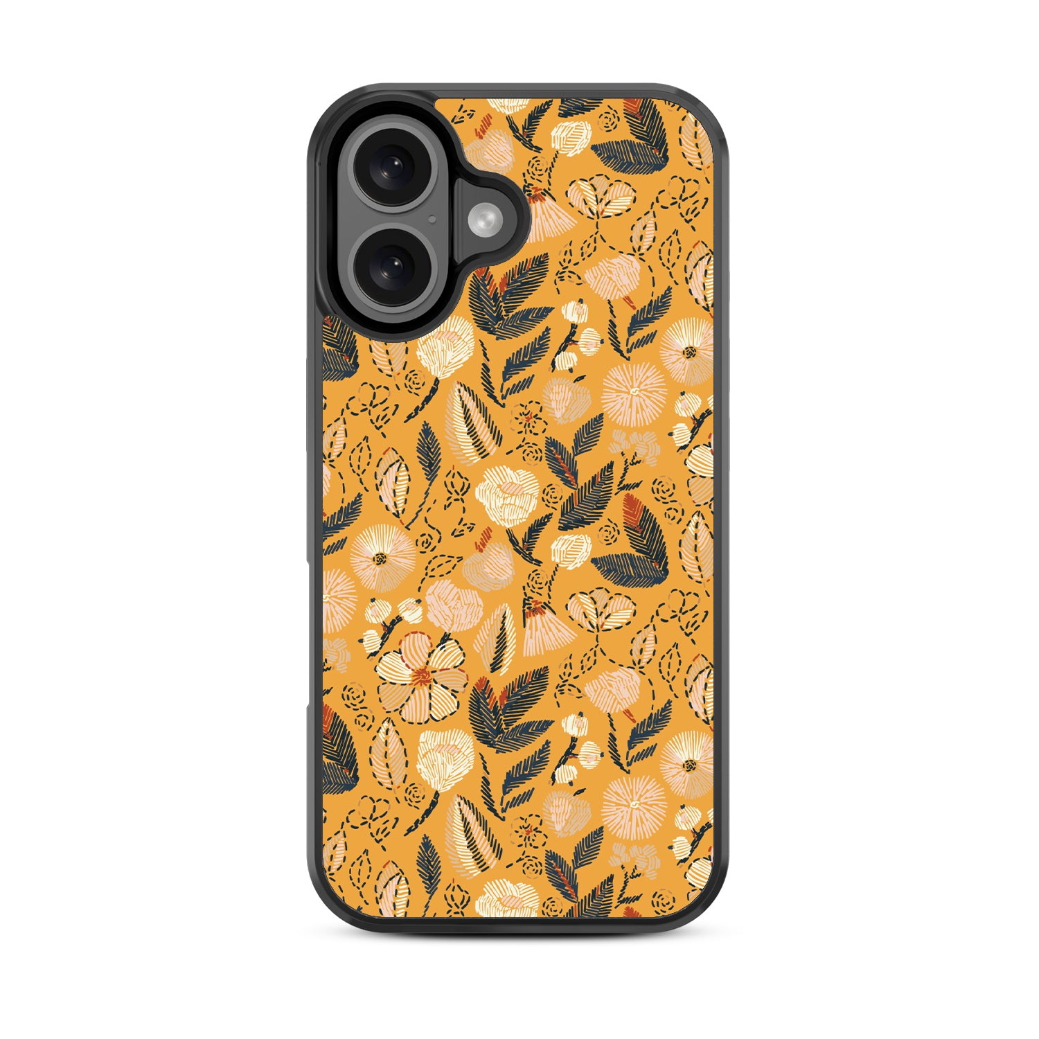 MyBat Design Lab Series Case for Apple iPhone 16 Plus - Floral Stitch - MIP16MCSLESM439-3.jpg