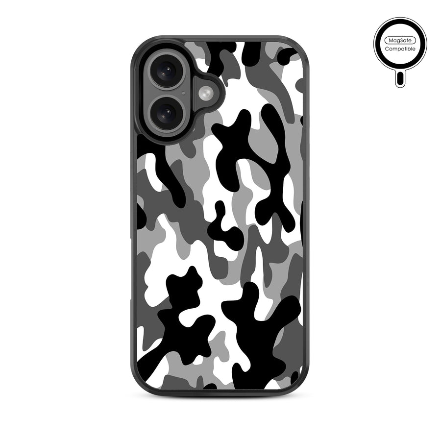 MyBat Design Lab Series MagSafe Case for Apple iPhone 16 Plus - Black & White Camouflage - MIP16MCSLESMSM122-3.jpg