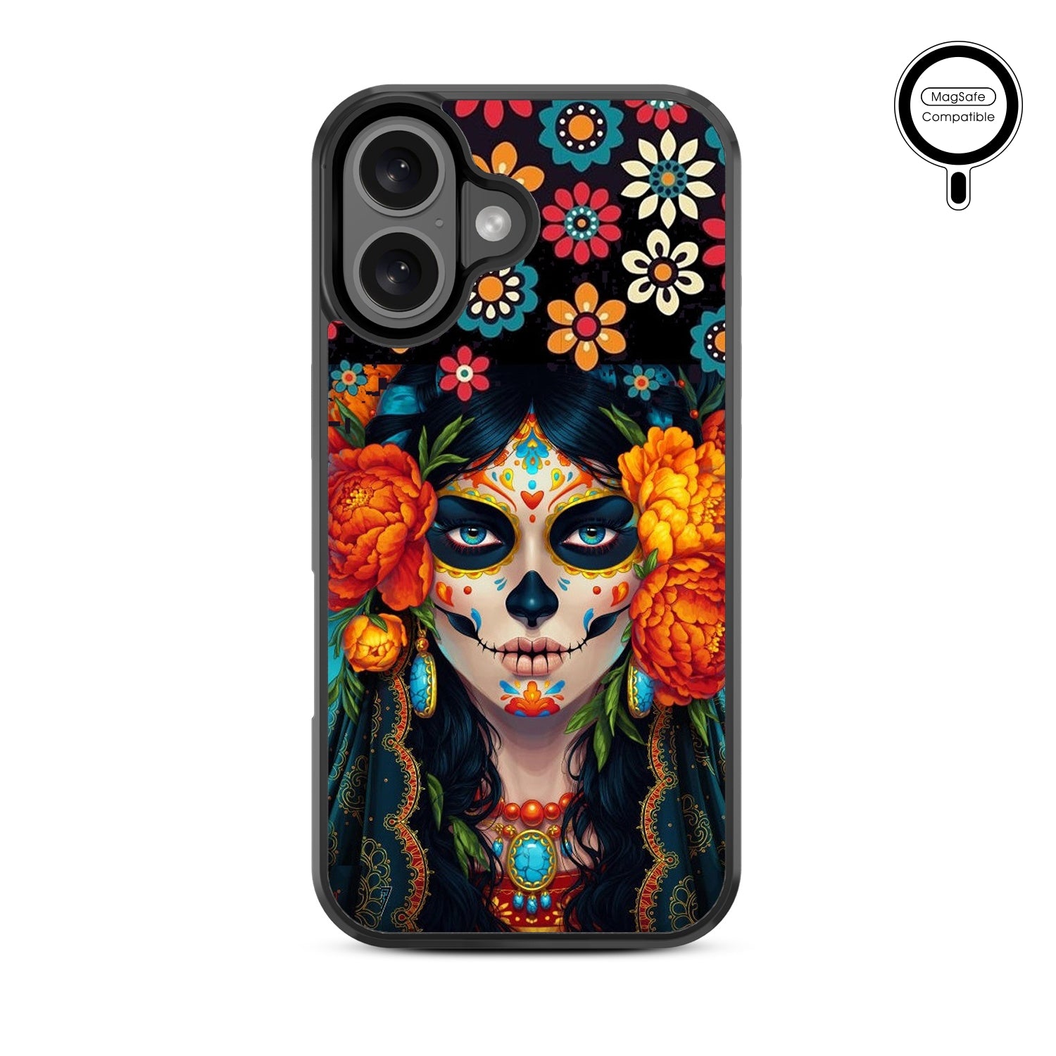 MyBat Design Lab Series MagSafe Case for Apple iPhone 16 Plus - Dia De Los Muertos - MIP16MCSLESMSM167-3.jpg