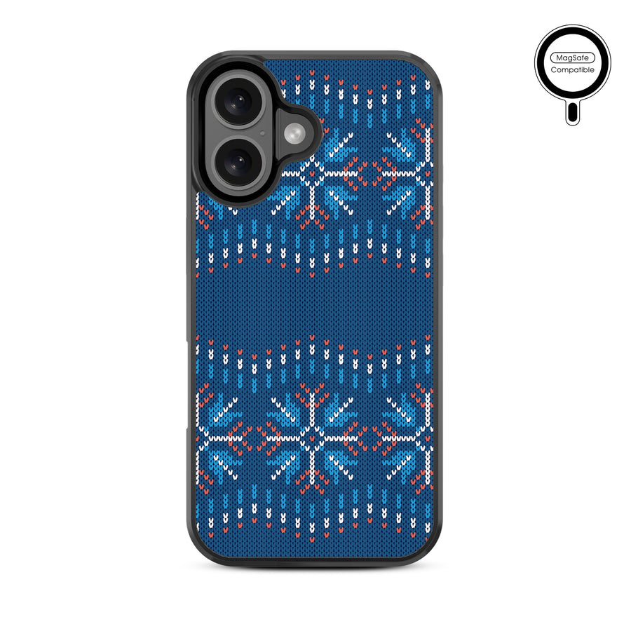 MyBat Design Lab Series MagSafe Case for Apple iPhone 16 Plus - Nordic Holiday Knit - MIP16MCSLESMSM302-3.jpg