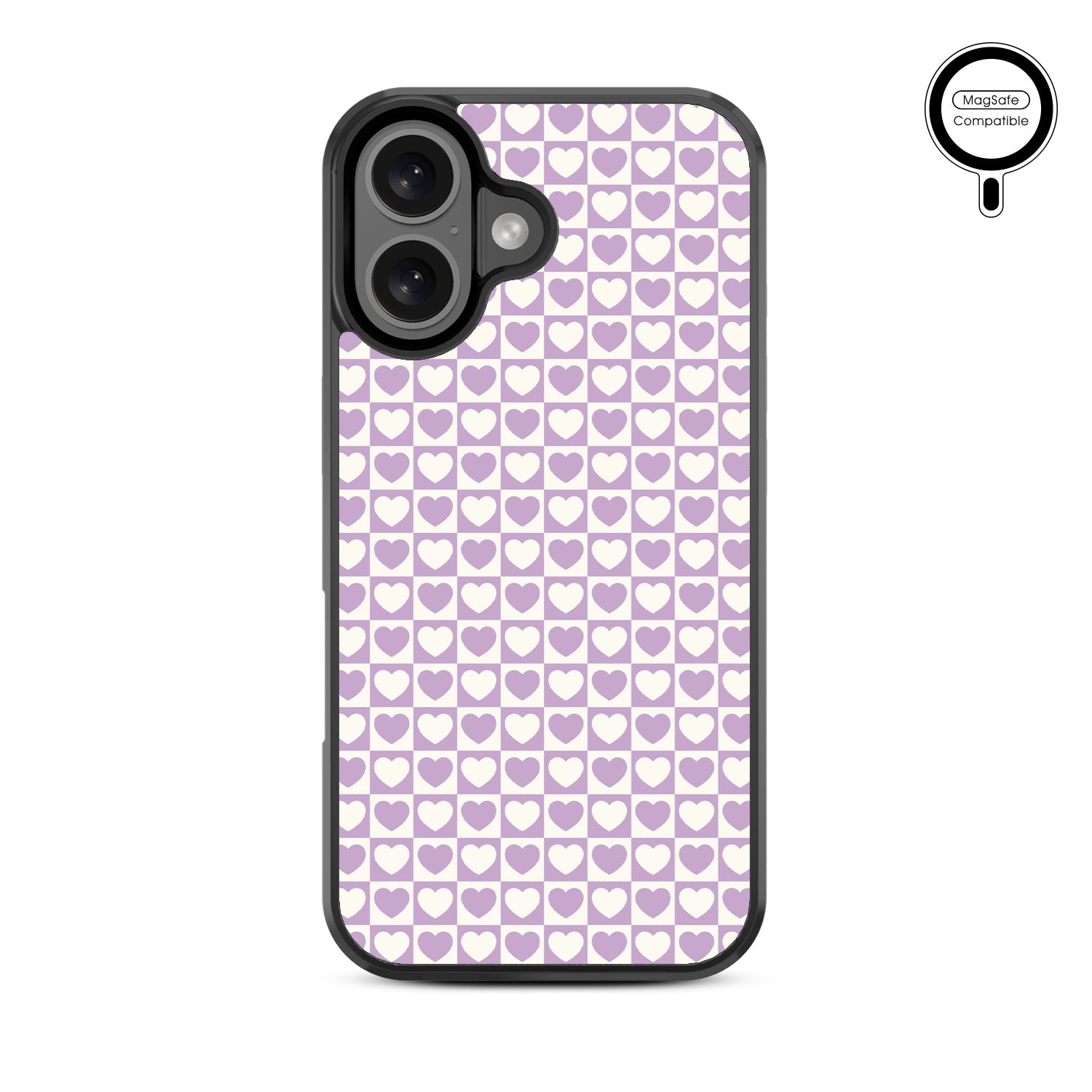 MyBat Design Lab Series MagSafe Case for Apple iPhone 16 Plus - Heart Grid - MIP16MCSLESMSM339-3.jpg