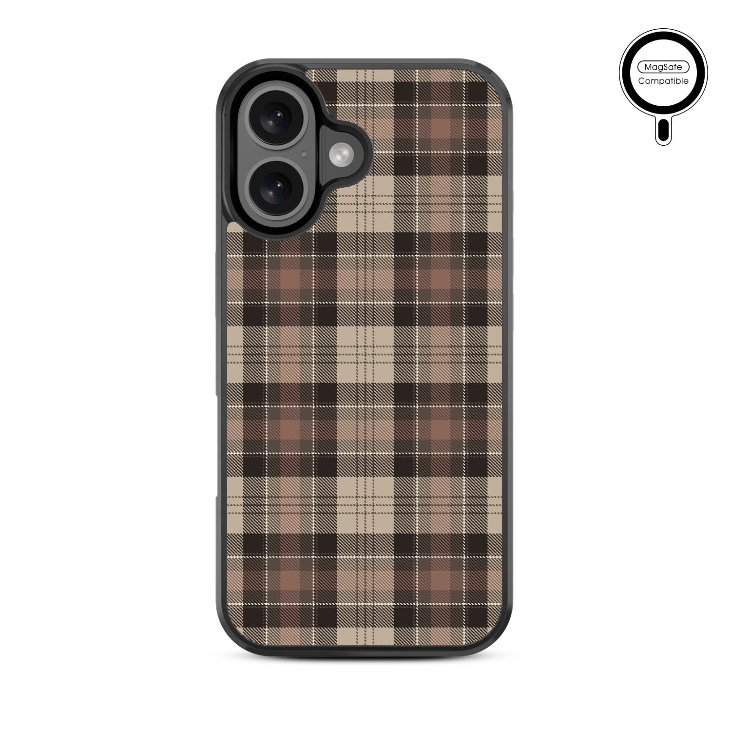 MyBat Design Lab Series MagSafe Case for Apple iPhone 16 Plus - Mocha Flannel - MIP16MCSLESMSM431-3.jpg