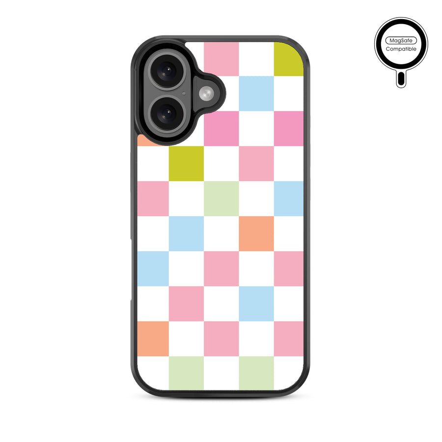 MyBat Design Lab Series MagSafe Case for Apple iPhone 16 Plus - Pastel Check - MIP16MCSLESMSM480-3.jpg