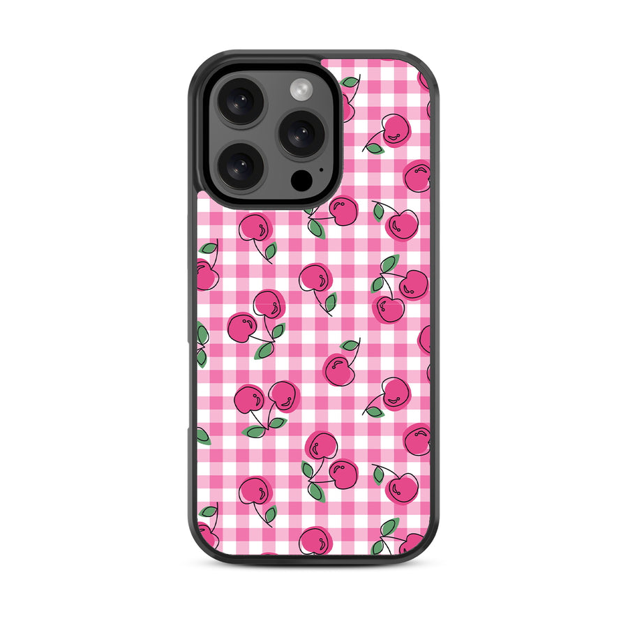 MyBat Design Lab Series Case for Apple iPhone 16 Pro - Pink Cherries - MIP16PCSLESM100-3.jpg