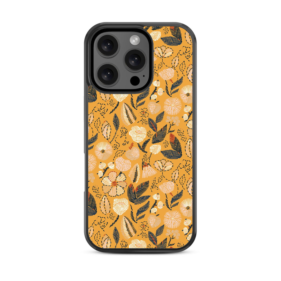 MyBat Design Lab Series Case for Apple iPhone 16 Pro - Floral Stitch - MIP16PCSLESM439-3.jpg