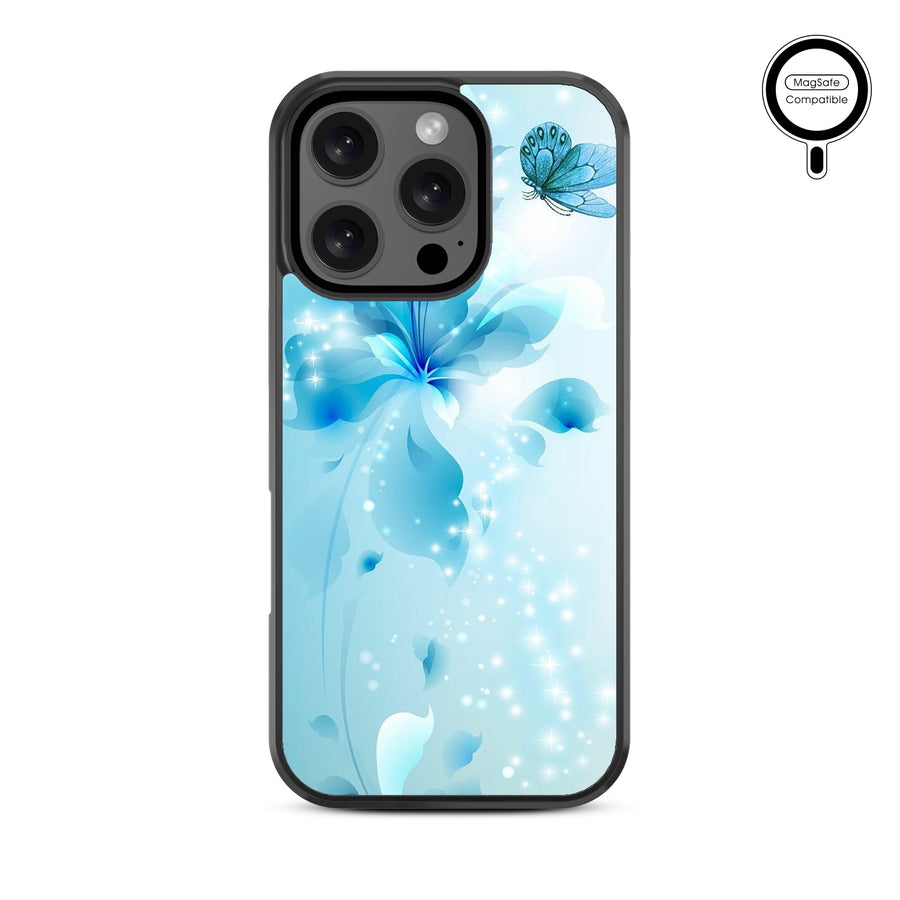 MyBat Design Lab Series MagSafe Case for Apple iPhone 16 Pro - Butterfly & Flowers - MIP16PCSLESMSM020-3.jpg
