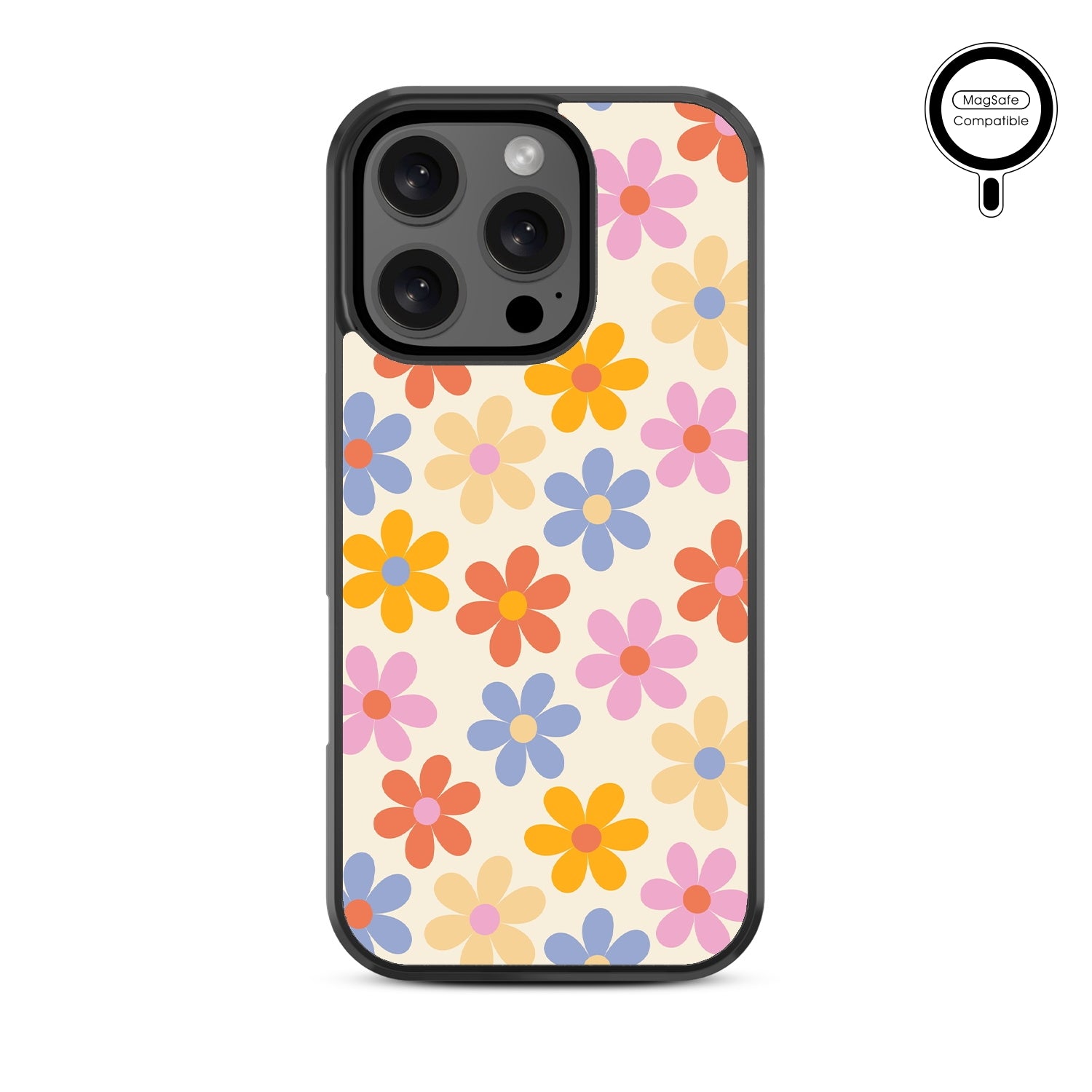 MyBat Design Lab Series MagSafe Case for Apple iPhone 16 Pro - Retro Daisies - MIP16PCSLESMSM137-3.jpg
