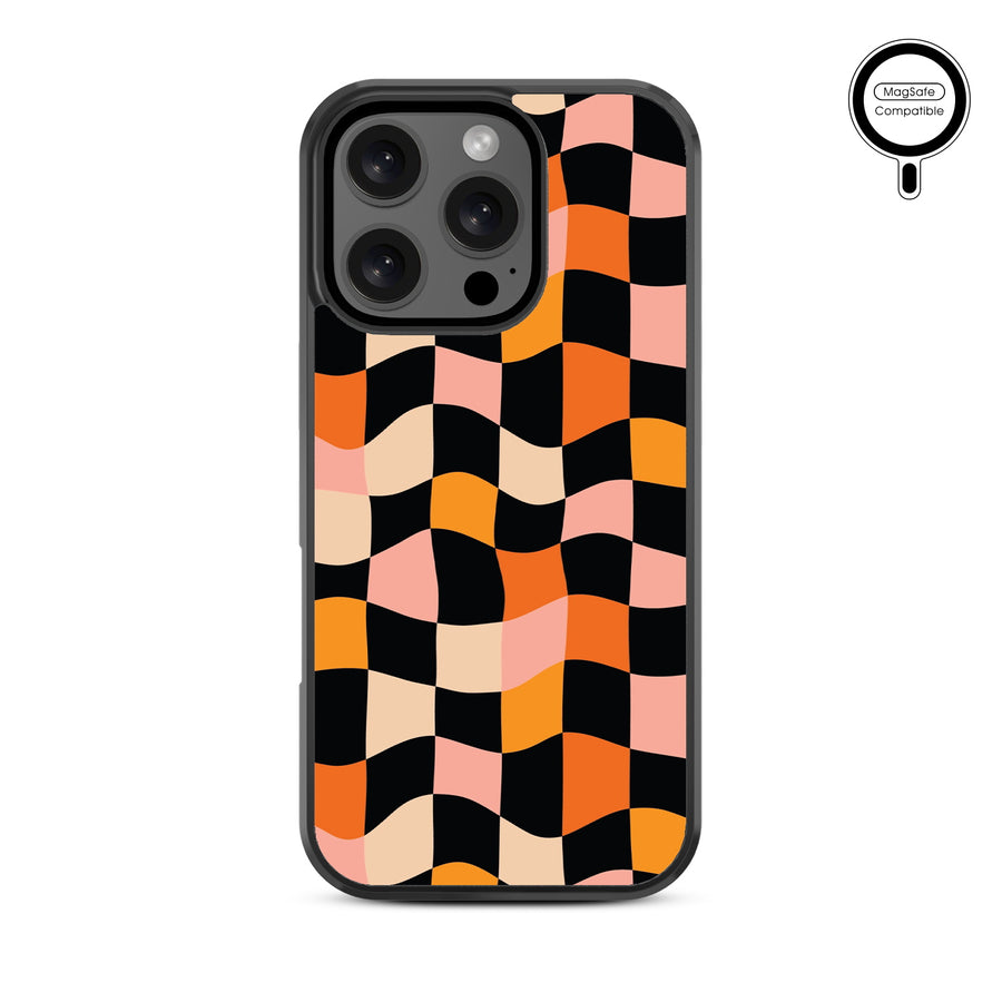 MyBat Design Lab Series MagSafe Case for Apple iPhone 16 Pro - Groovy Check - MIP16PCSLESMSM448-3.jpg