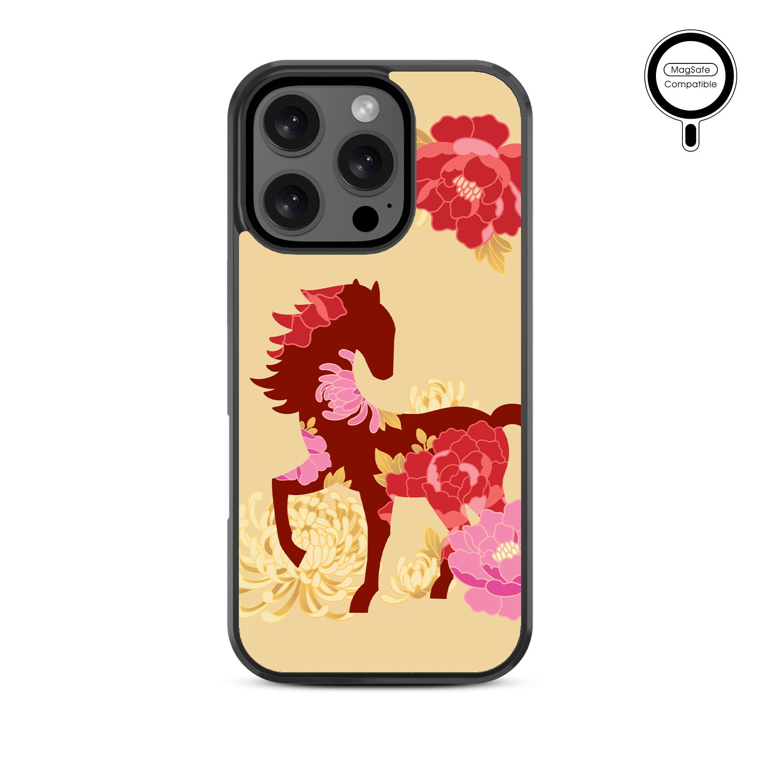 MyBat Design Lab Series MagSafe Case for Apple iPhone 16 Pro - Peony Pedigree - MIP16PCSLESMSM464-3.jpg