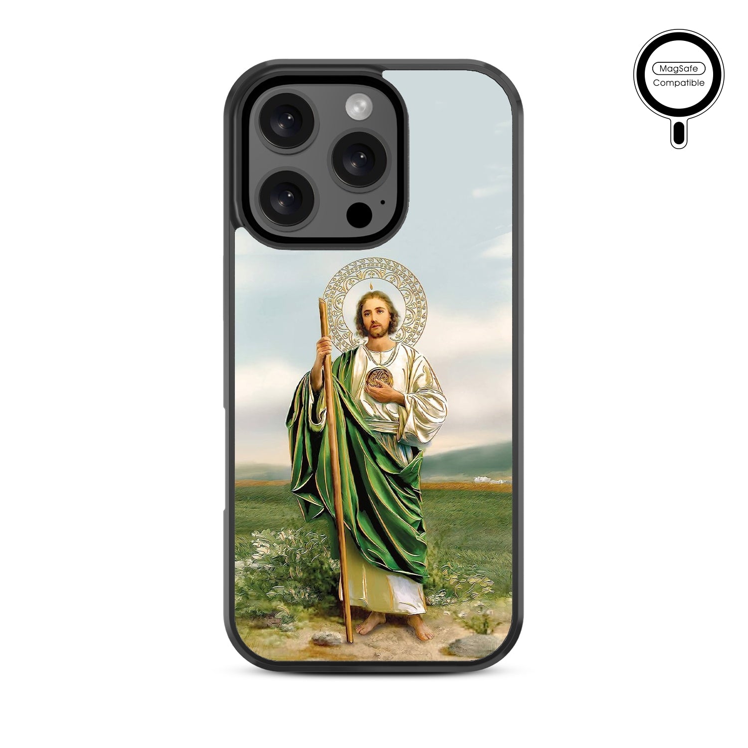 MyBat Design Lab Series MagSafe Case for Apple iPhone 16 Pro Max - Saint Judas - MIP16PMCSLESMSM138-3.jpg