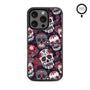 MyBat Design Lab Series MagSafe Case for Apple iPhone 16 Pro Max - Sugar Rose Skulls - MIP16PMCSLESMSM418-3.jpg