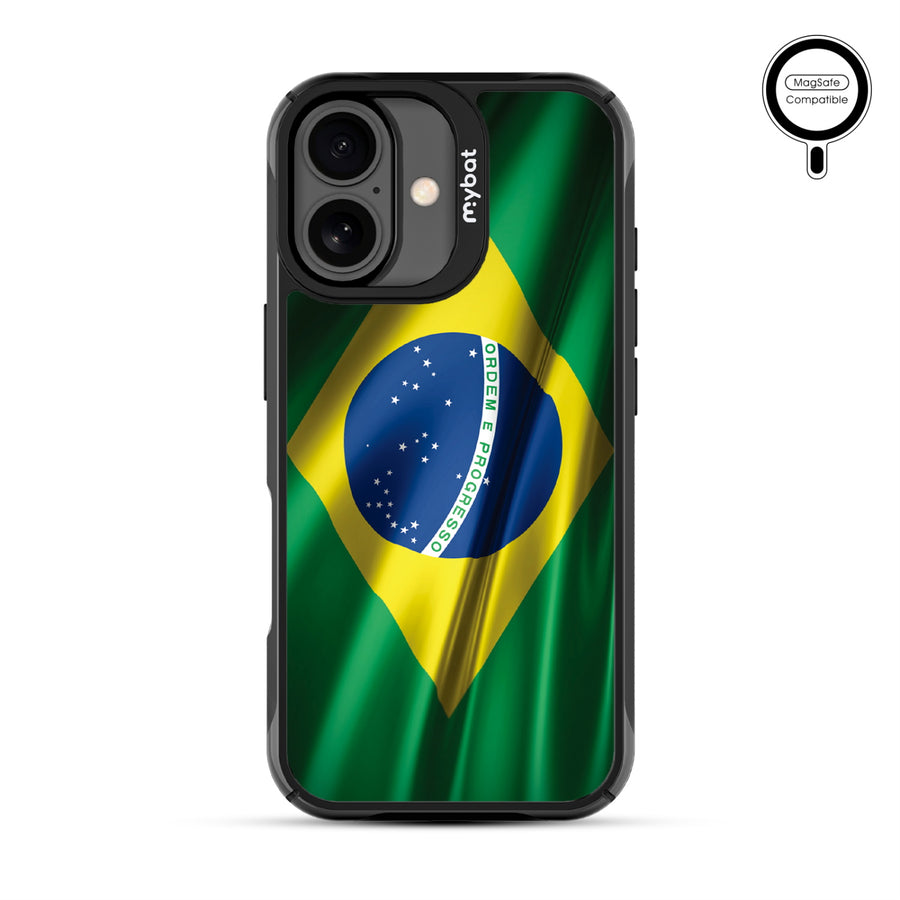 MyBat Design Lab Series MagSafe Case for Apple iPhone 17 - Brazilian Flag - MIP17CSLESMSMP038-3.jpg