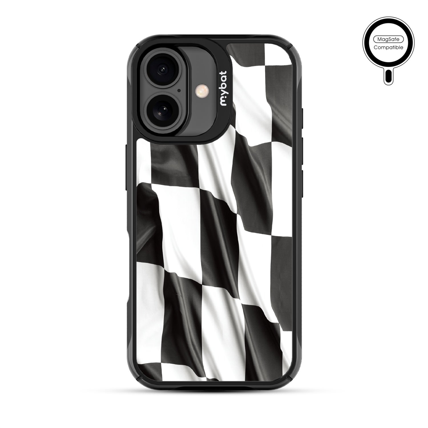 MyBat Design Lab Series MagSafe Case for Apple iPhone 17 - Racing Flag - MIP17CSLESMSMP040-3.jpg