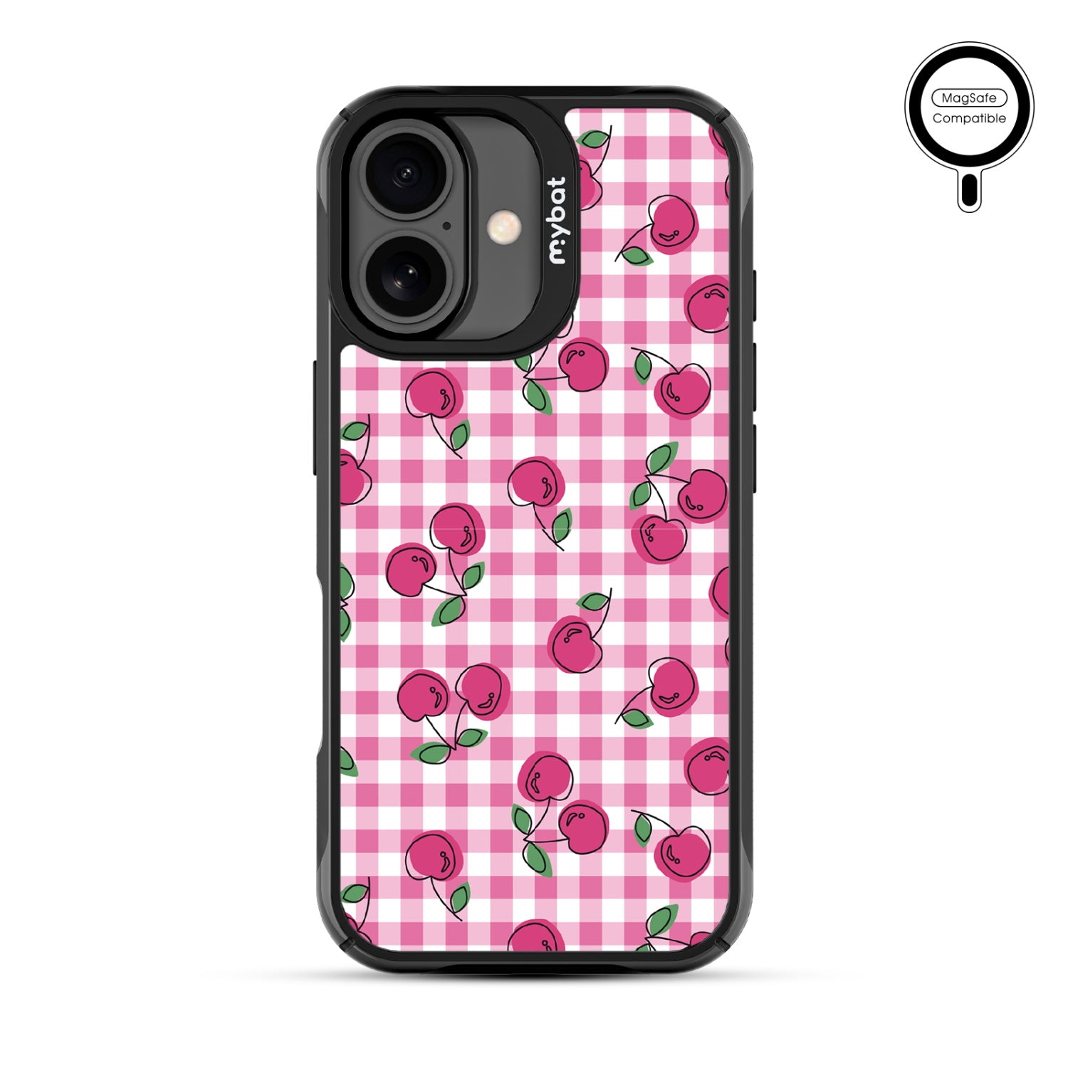 MyBat Design Lab Series MagSafe Case for Apple iPhone 17 - Pink Cherries - MIP17CSLESMSMP100-3.jpg