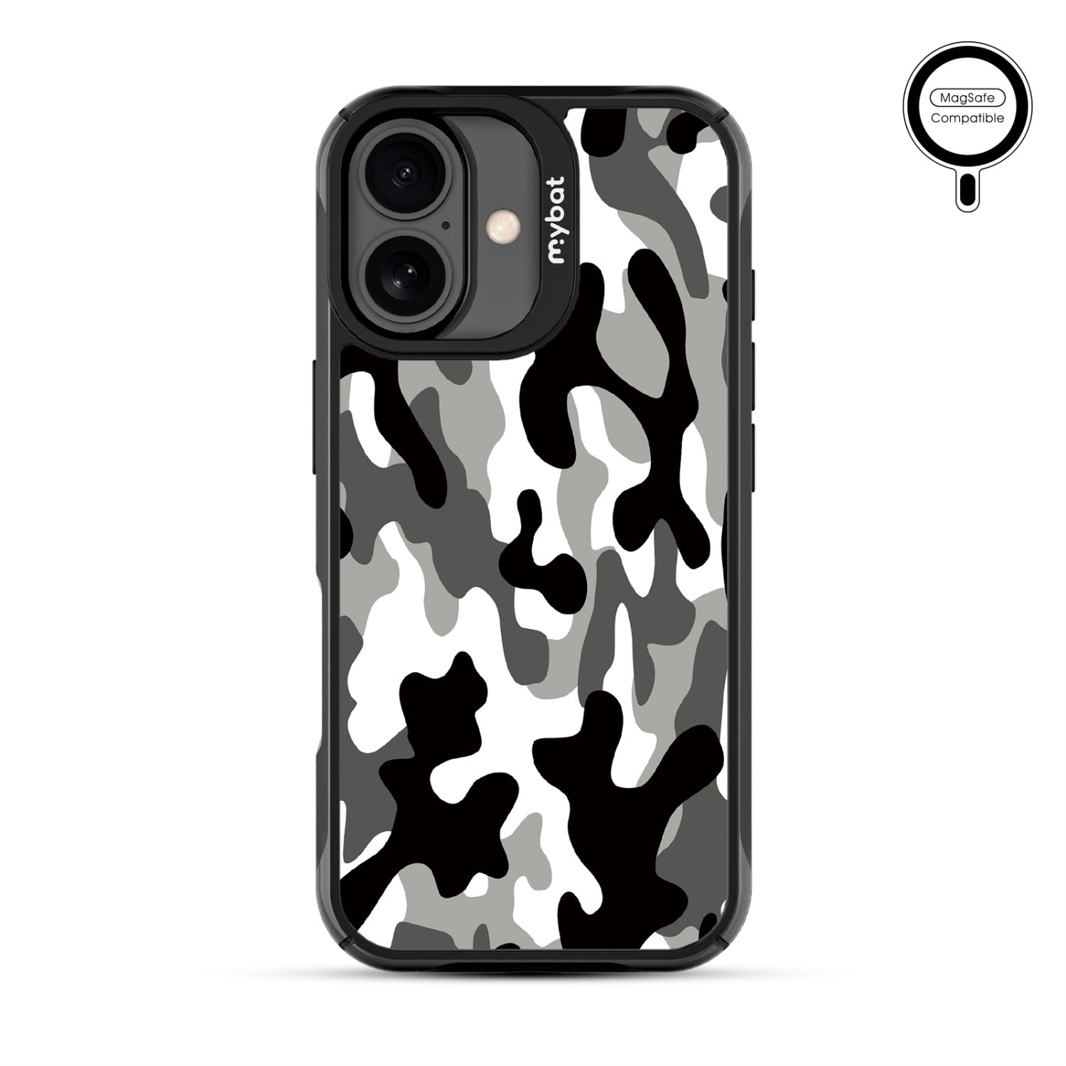 MyBat Design Lab Series MagSafe Case for Apple iPhone 17 - Black & White Camouflage - MIP17CSLESMSMP122-3.jpg
