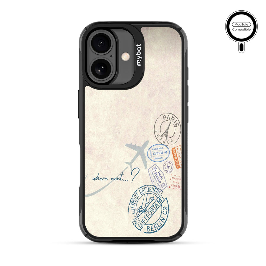 MyBat Design Lab Series MagSafe Case for Apple iPhone 17 - Passport Stamps - MIP17CSLESMSMP371-3.jpg