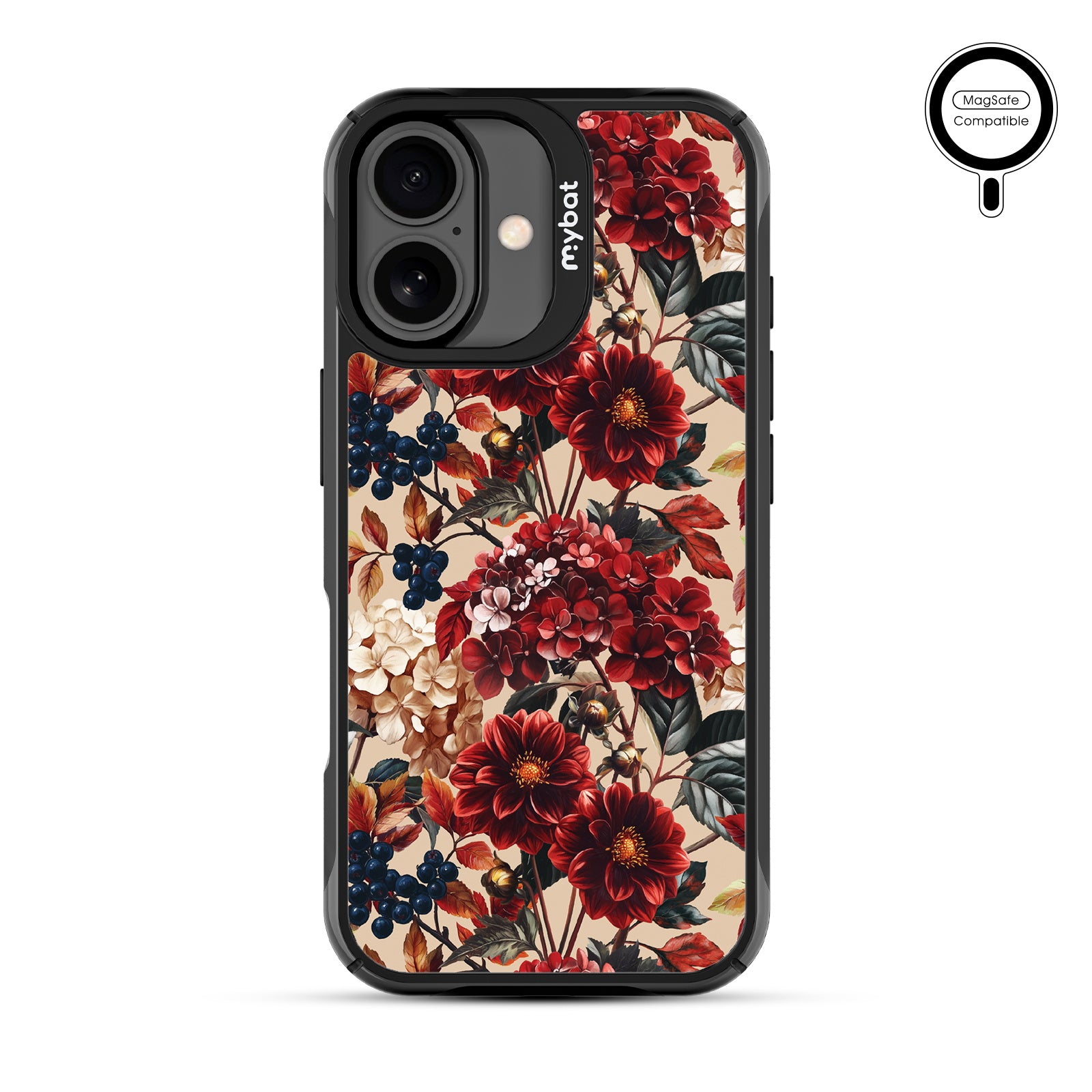 MyBat Design Lab Series MagSafe Case for Apple iPhone 17 - Rust & Bloom - MIP17CSLESMSMP449-3.jpg
