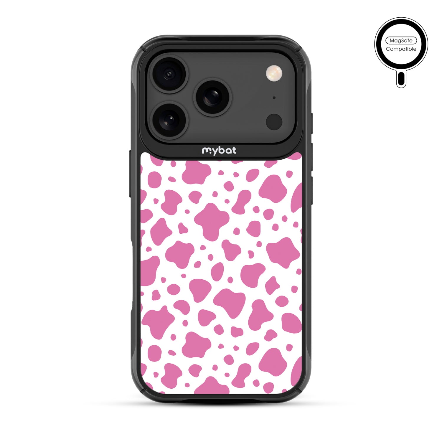 MyBat Design Lab Series MagSafe Case for Apple iPhone 17 Pro - Pink Cow Print - MIP17PCSLESMSMP015-3.jpg