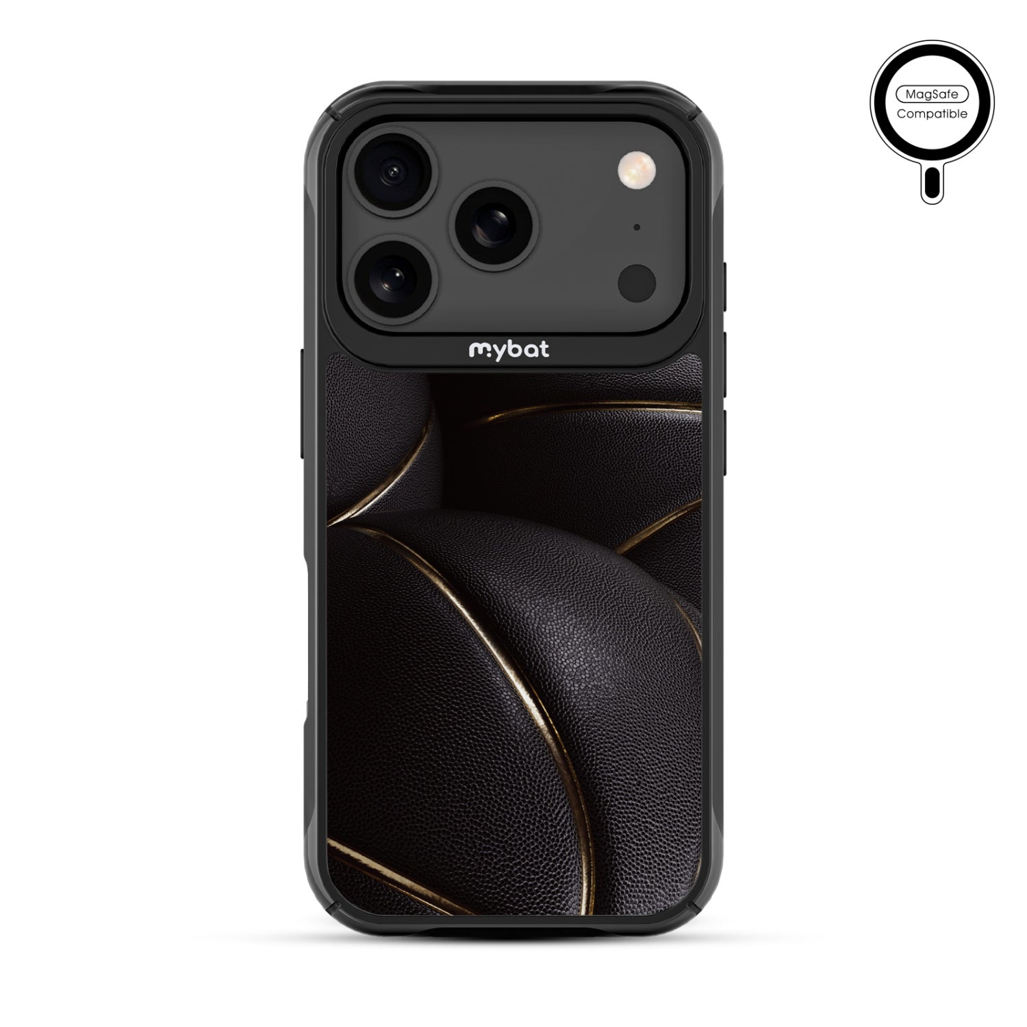 MyBat Design Lab Series MagSafe Case for Apple iPhone 17 Pro - Black Basketballs - MIP17PCSLESMSMP090-3.jpg