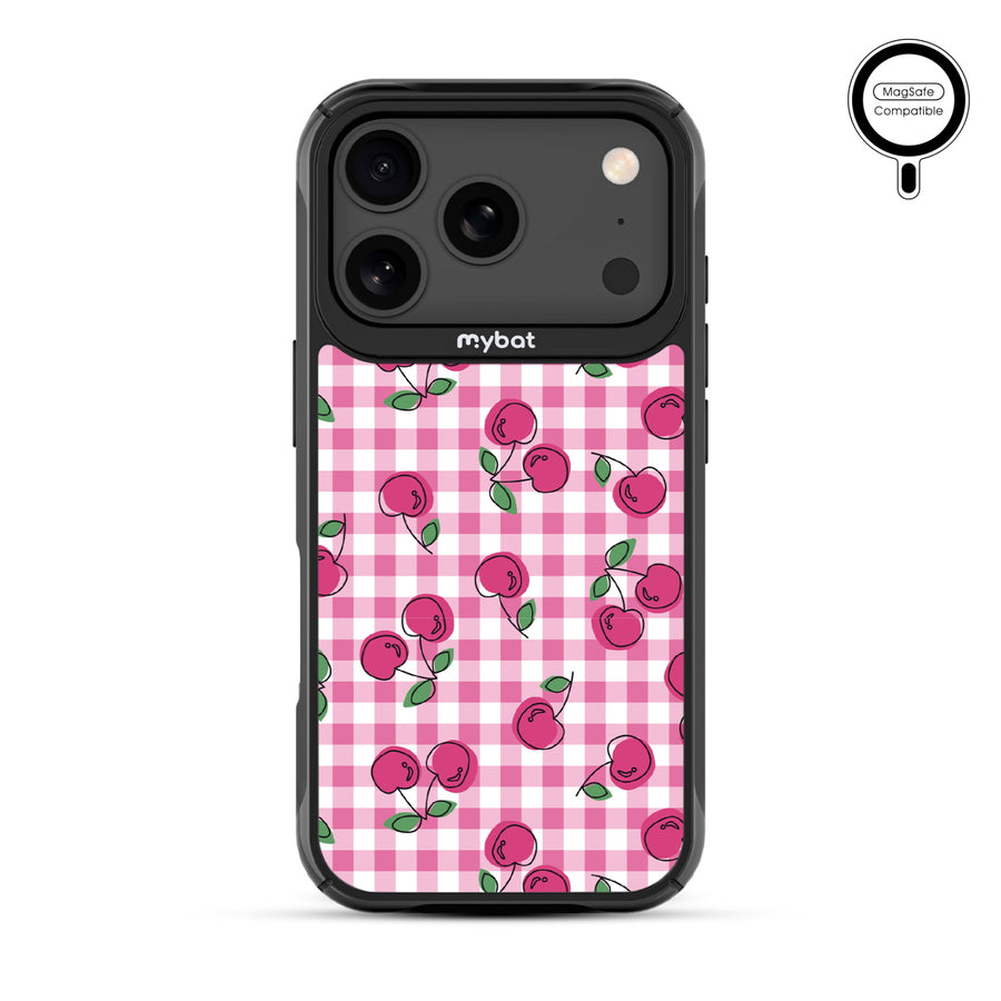 MyBat Design Lab Series MagSafe Case for Apple iPhone 17 Pro - Pink Cherries - MIP17PCSLESMSMP100-3.jpg