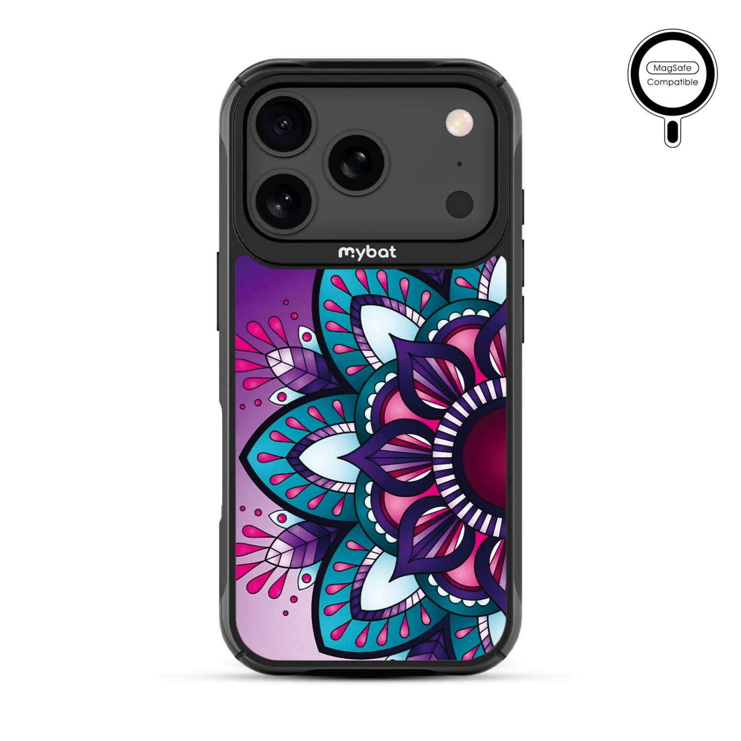 MyBat Design Lab Series MagSafe Case for Apple iPhone 17 Pro - Flower Mandala - MIP17PCSLESMSMP112-3.jpg
