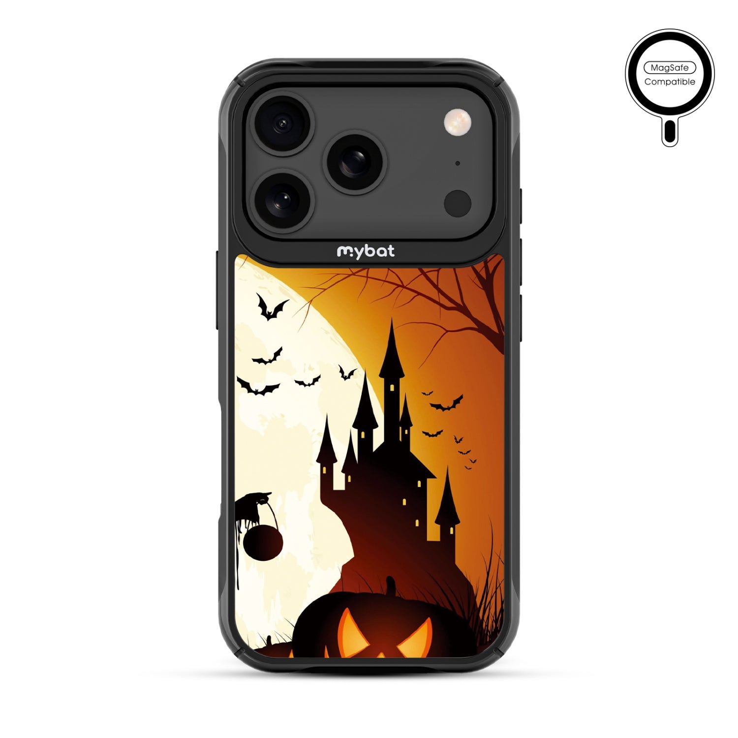MyBat Design Lab Series MagSafe Case for Apple iPhone 17 Pro - Spooky Pumpkin Patch - MIP17PCSLESMSMP163-3.jpg