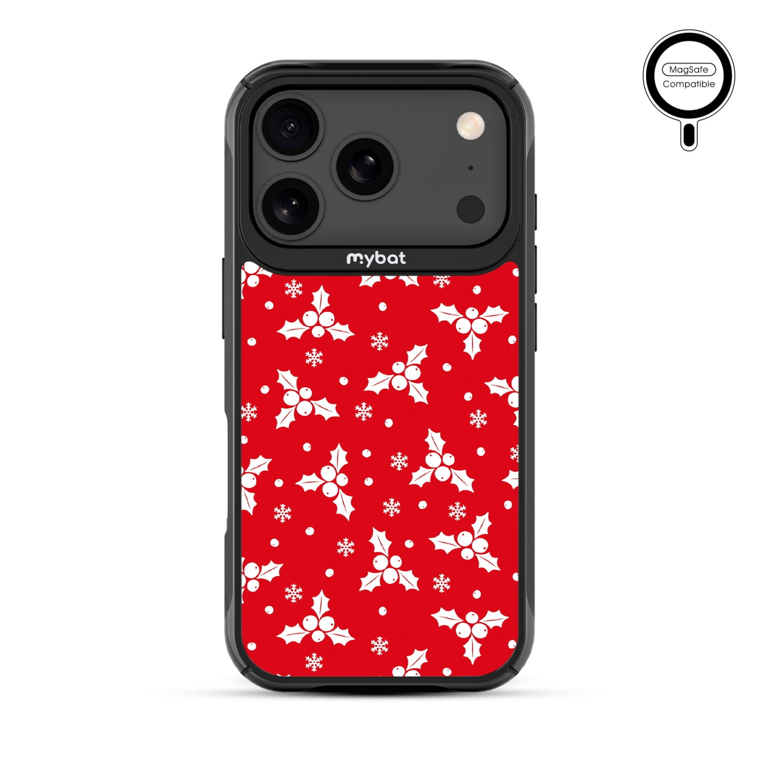 MyBat Design Lab Series MagSafe Case for Apple iPhone 17 Pro - Merry Mistletoe - MIP17PCSLESMSMP290-3.jpg