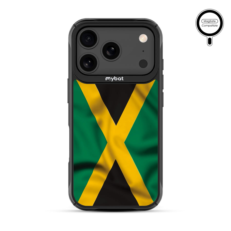 MyBat Design Lab Series MagSafe Case for Apple iPhone 17 Pro - Jamaica Flag - MIP17PCSLESMSMP310-3.jpg