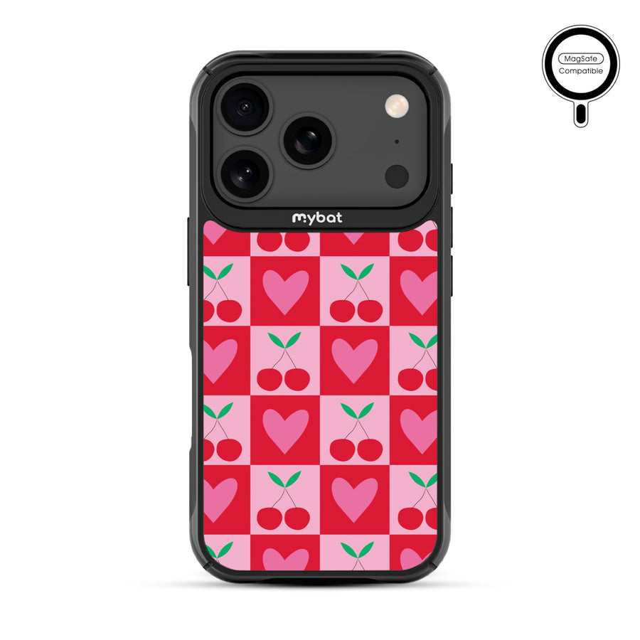 MyBat Design Lab Series MagSafe Case for Apple iPhone 17 Pro - Cherry Hearts - MIP17PCSLESMSMP334-3.jpg
