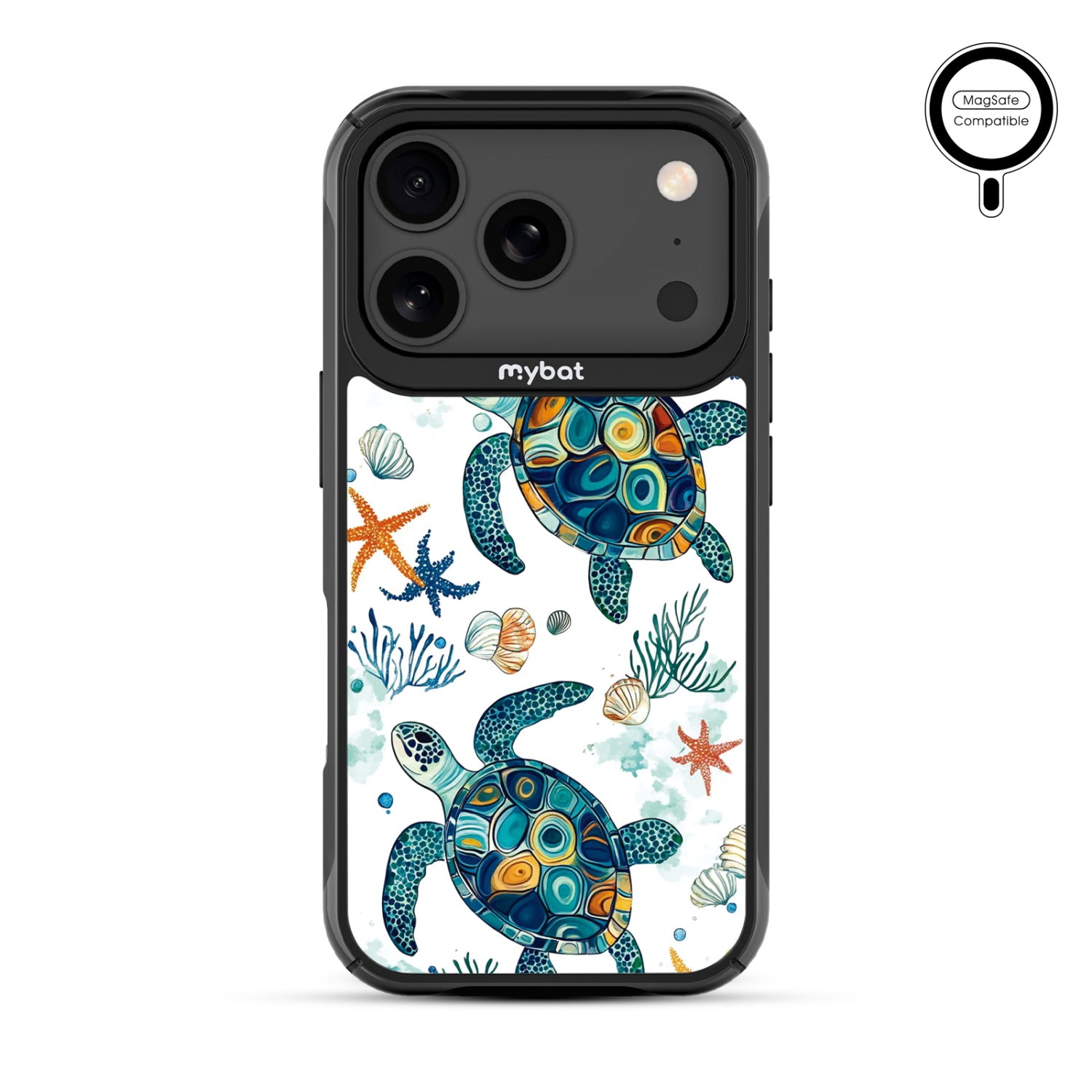 MyBat Design Lab Series MagSafe Case for Apple iPhone 17 Pro - Sea Turtles - MIP17PCSLESMSMP375-3.jpg